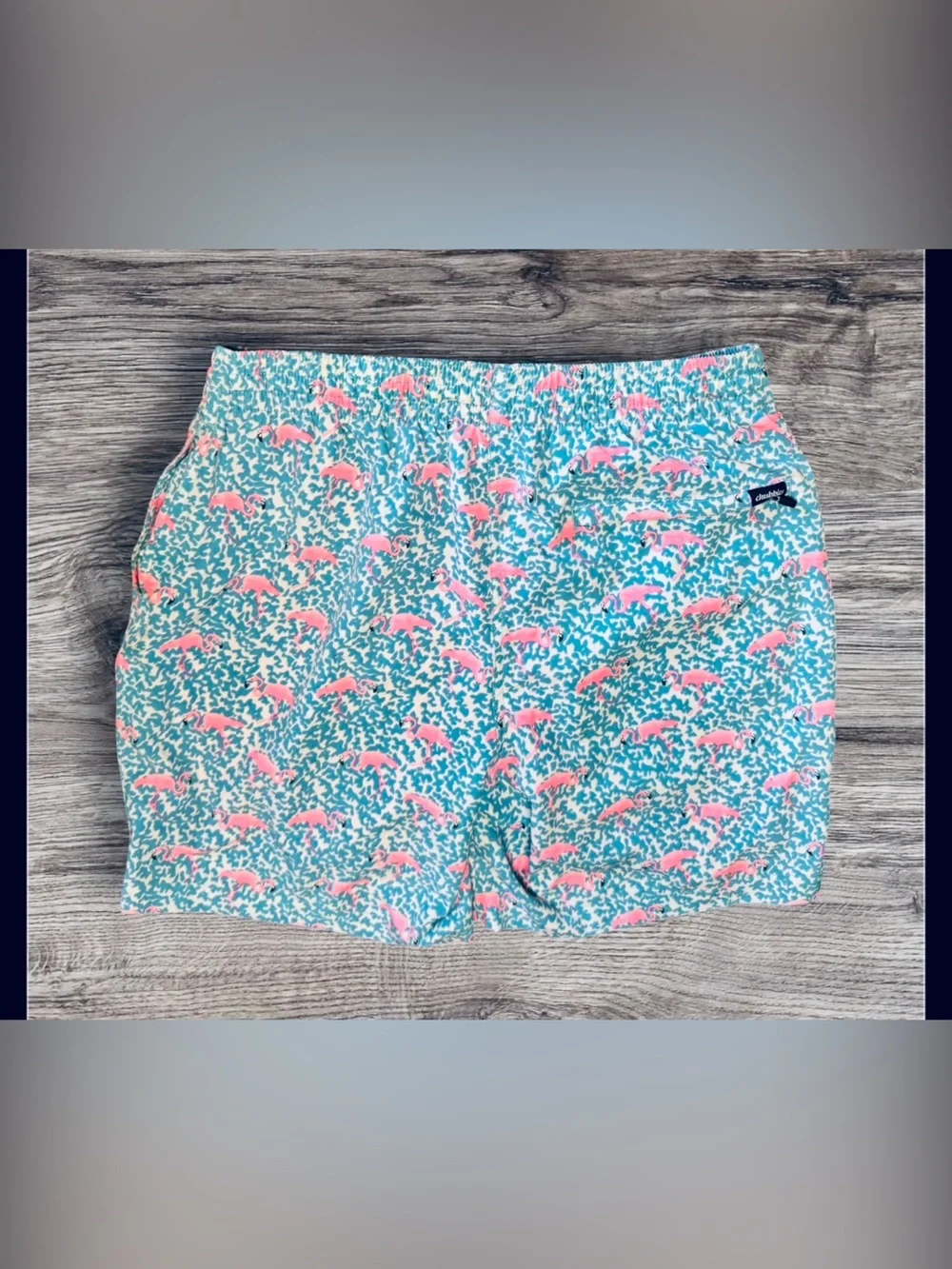 Chubbies The Domingos Are For Flamingos 7” Classic Swim Trunk Size Medium